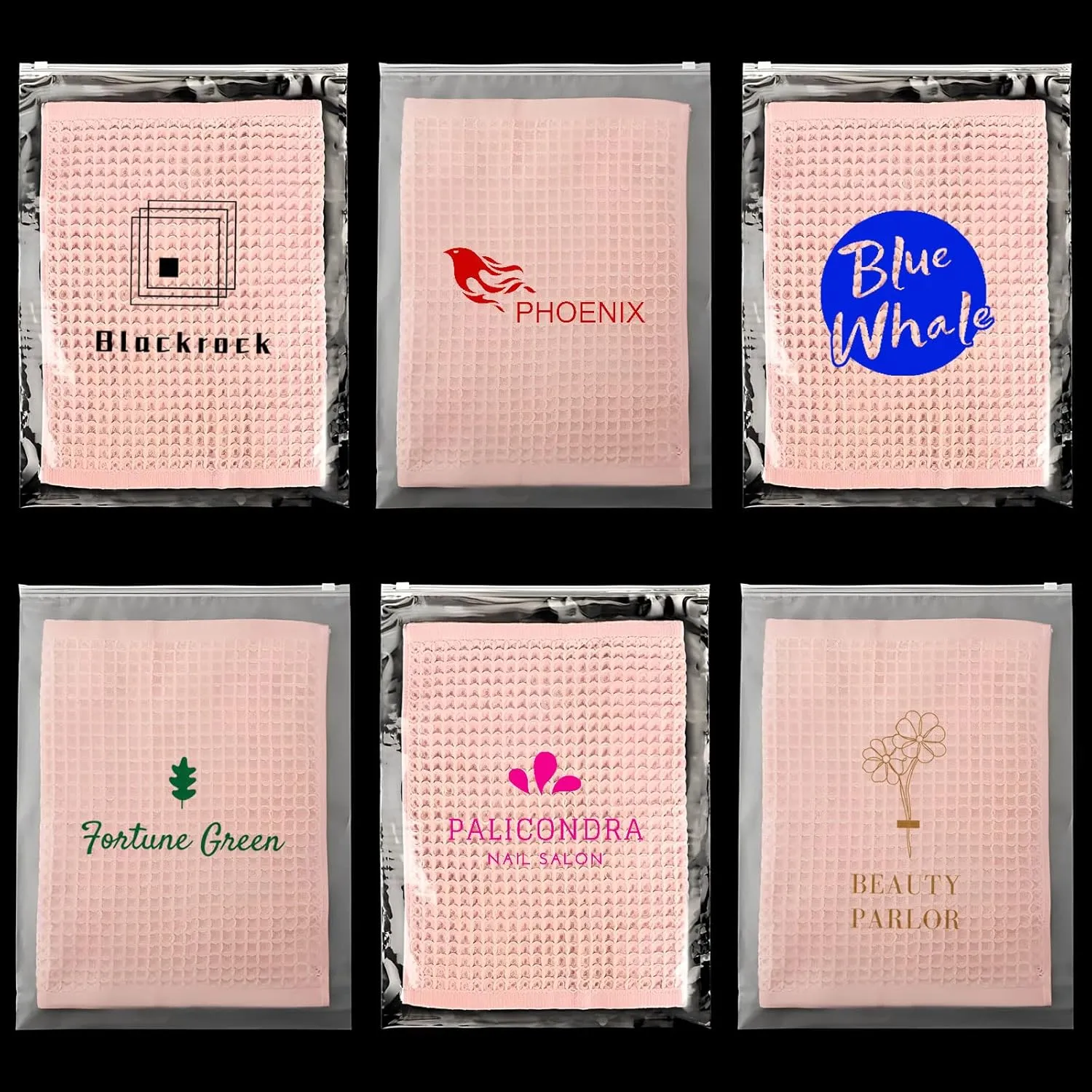 100 SALIFECO Custom Plastic Bags with Logo, Zip Slider Bags with Air Holes, Resealable Zipper Bags for Packaging Products, Packaging Bags for Business Selling Shipping (7.9"x11.8", Clear)