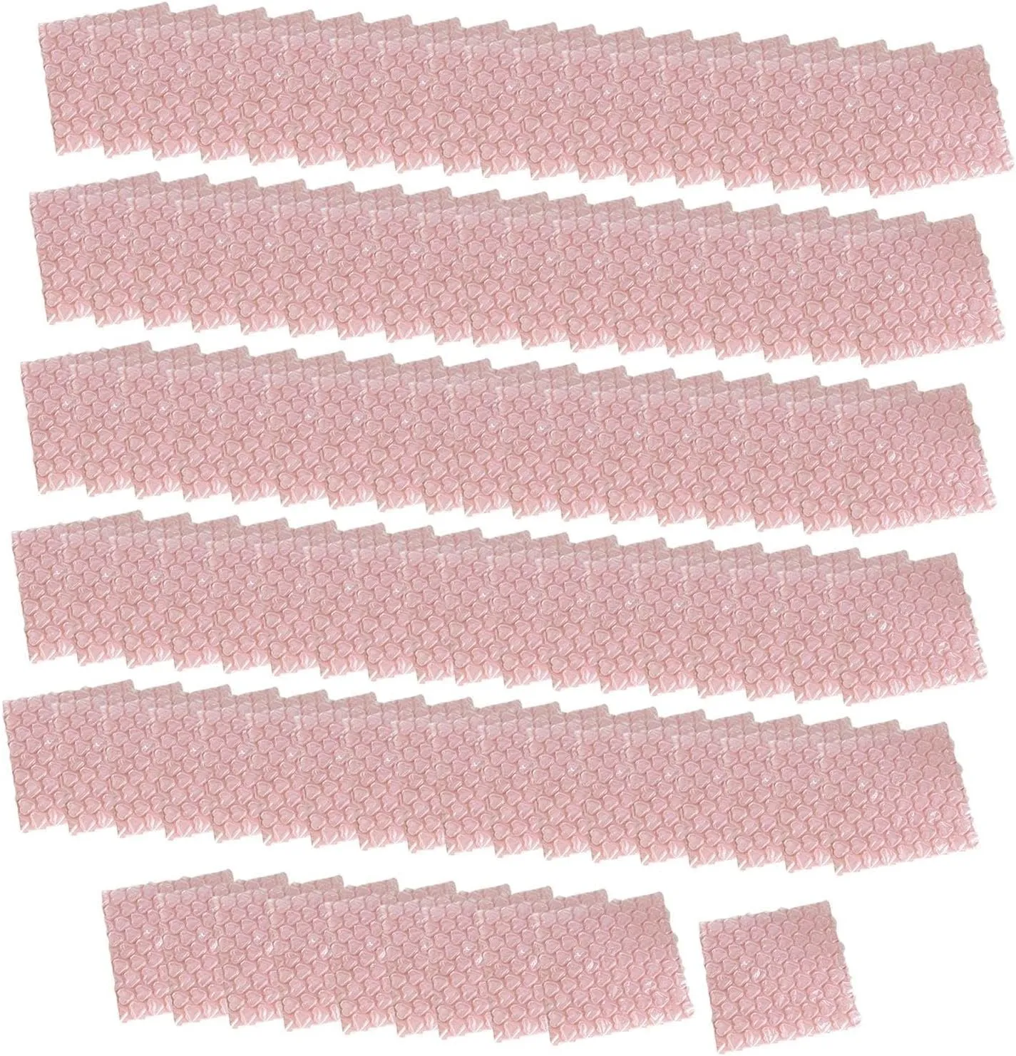 100x Love Bubble Bags Cushioning Packaging Bags Anti Static Thickening Foam Packing Bags Bubble Pouches for Shipping Storage, Pink, S