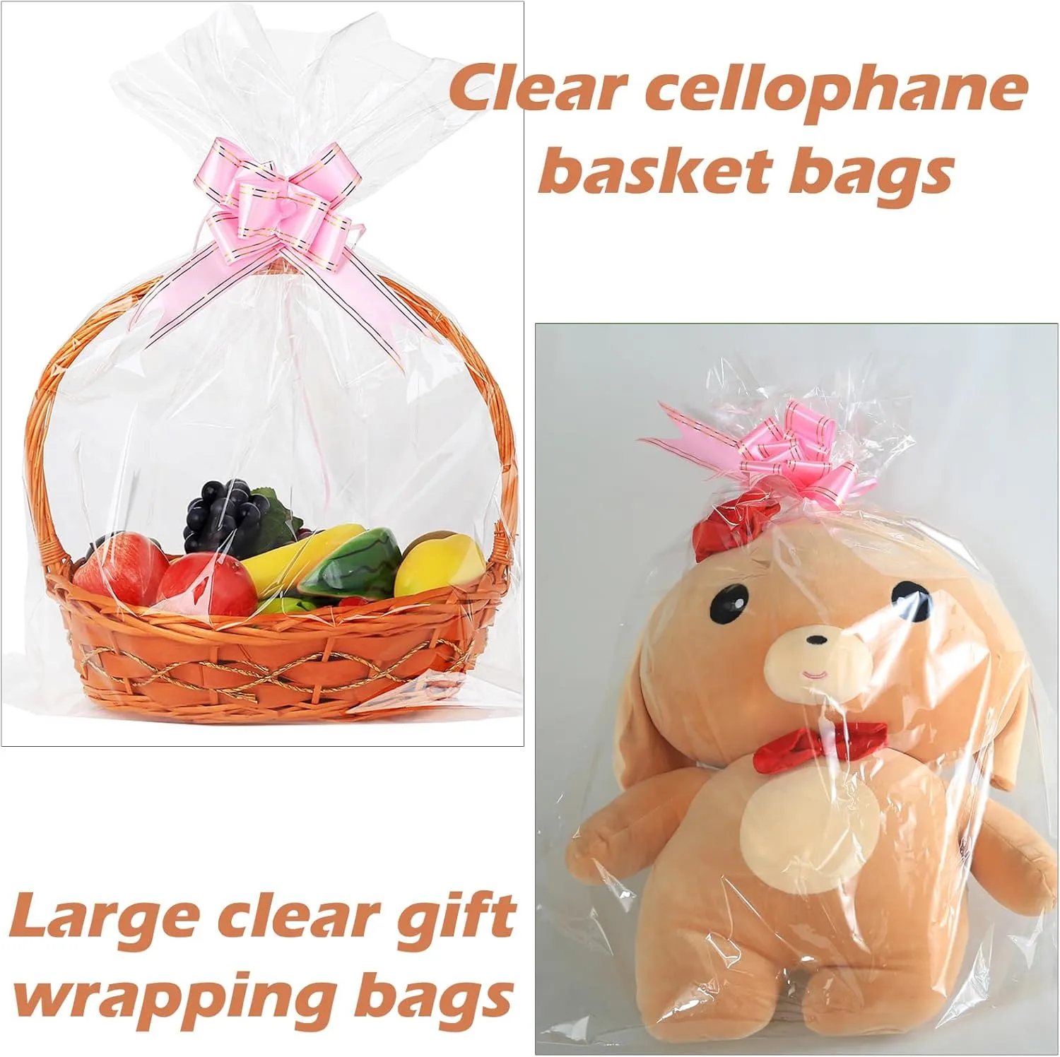 14x20 inches 500ct Large Clear Resealable Cellophane Bags for Packaging Products Self-sealing Gift Plastic Bags Self Adhesive for Clothes, T-shirts, Small Business, Thank you Stickers