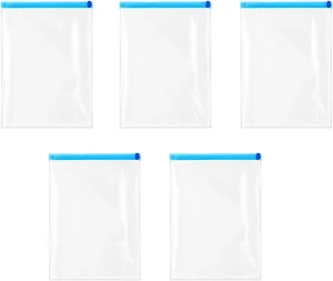 1/5/8Pcs Travel Compression Bags Travel Essential Compression Bags Vacuum Packing Space Saver Zipper Bag