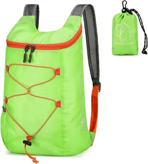 15L Lightweight Packable Backpack for Travel Camping, Outdoor Foldable Hiking Backpacks Water Resistant Daypack for Men Women (Green)