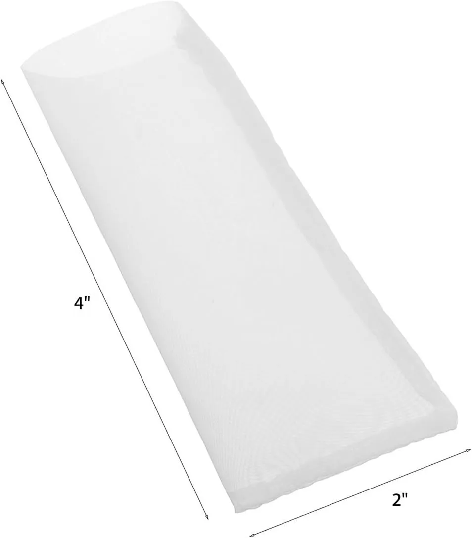 160 Micron | Premium Nylon Tea Filter Bags | 2" x 4" | 100 Pack