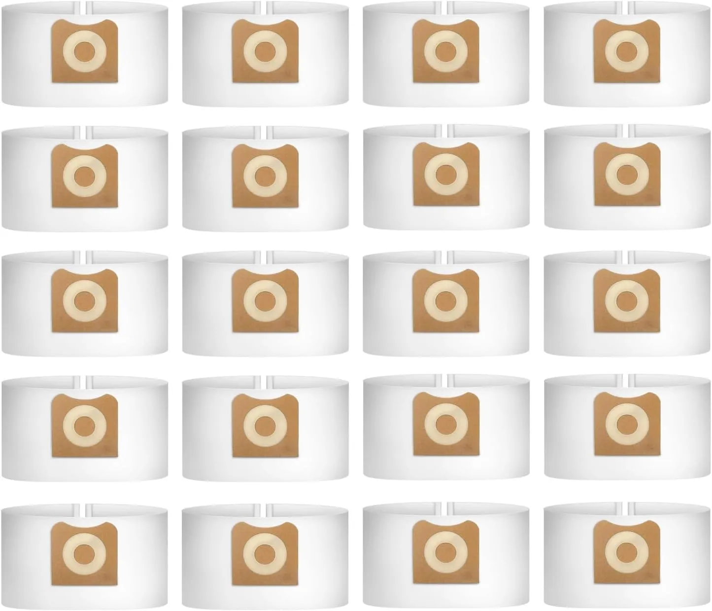 20 Pack VF3501 High-Efficiency Dust Bag Compatible with Ridgid & Workshop 3-4.5 Gallon Vacuums, Replace Part# 23738 VF3501 WS32045F
