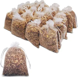 20 XL Cedar Sachet Bags, Nature's Natural Deodorizer, Home Fragrance, Fresh Western Red Cedar Chips, Sachet for Shoes, Clothes, Storage, Closet and Drawers. USA