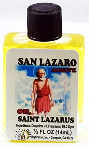 3 Pieces BRYBRADAN ST.Lazarus Oil/SAN Lazaro ACEITE 1/2 FL OZ 14.7ML