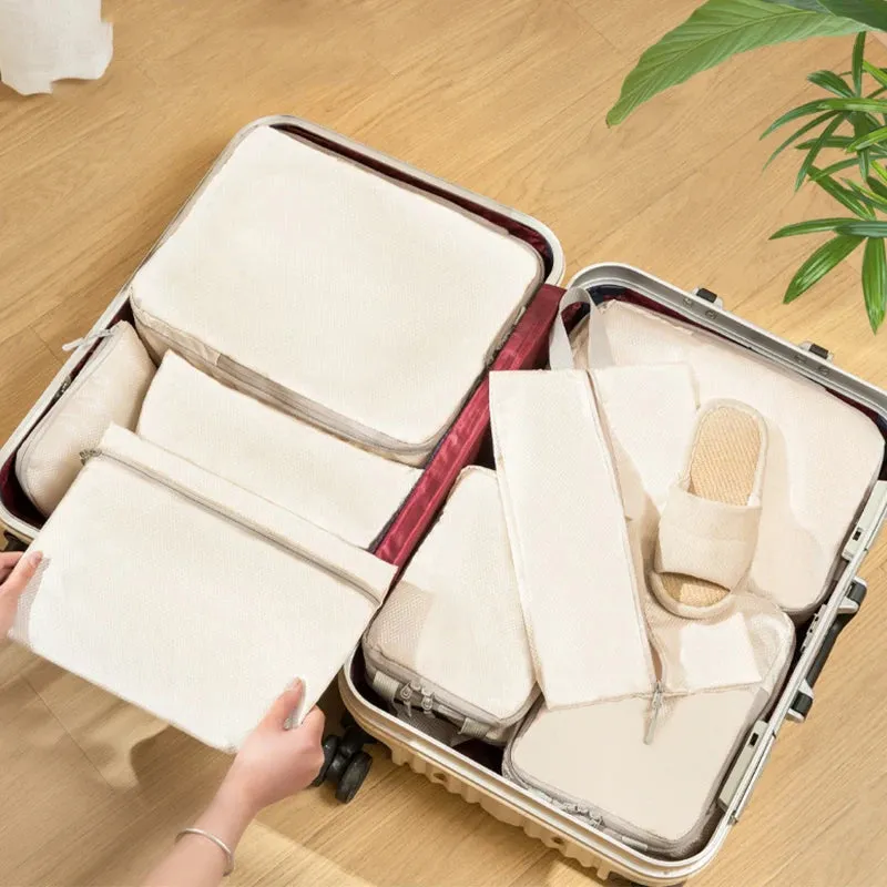 4-Piece Travel Compression Packing Cubes Set – Waterproof Luggage Organizer Bags for Clothes & Accessories