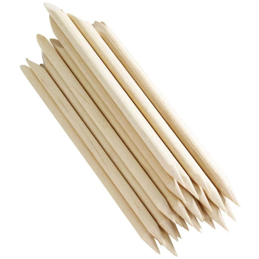4" Birchwood Sticks / Pro-Grade Cuticle Sticks / Manicure & Pedicure Essential / 100 Sticks Per Bag by HandsDown