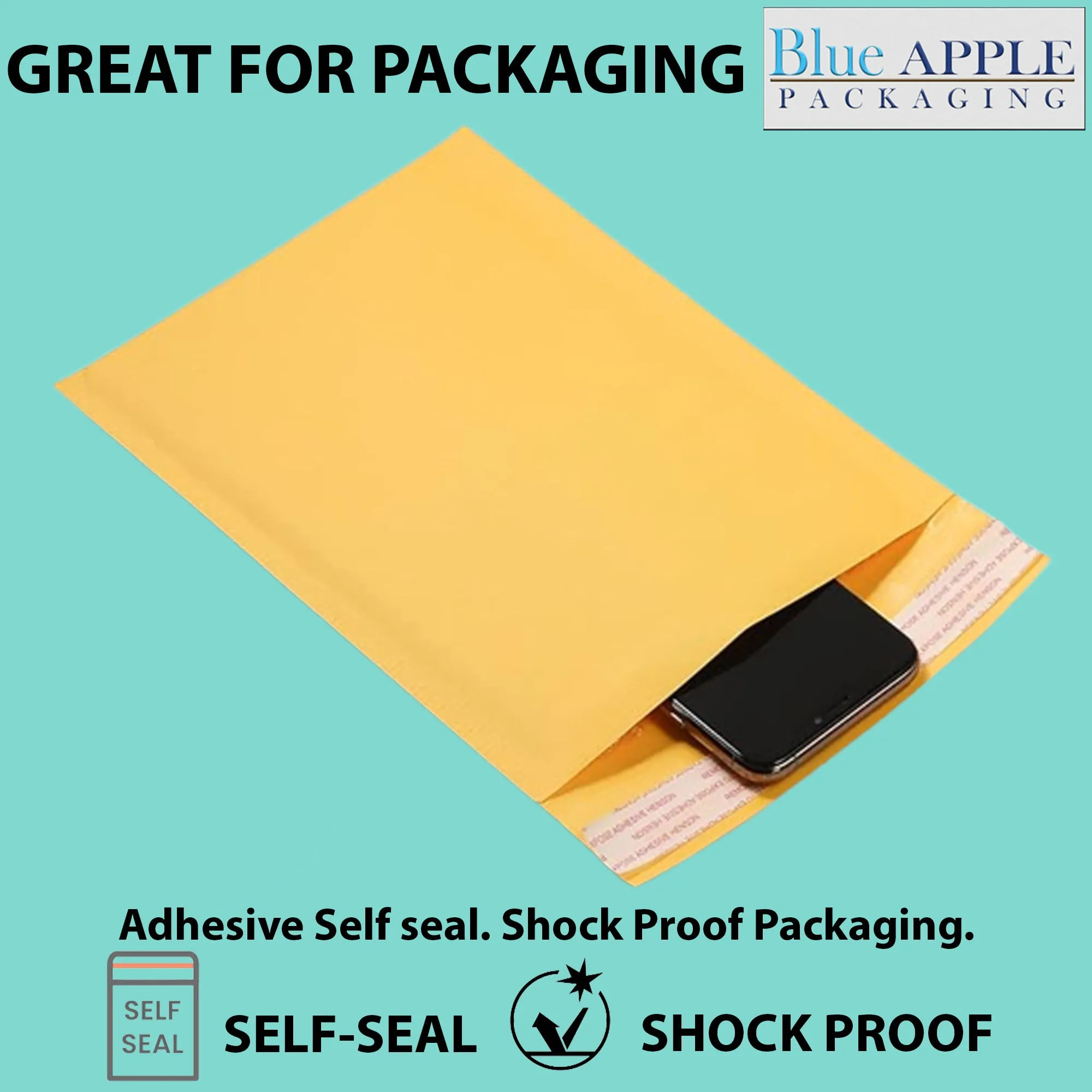 4X8 inches Kraft Bubble Mailer #000 Shipping Envelopes