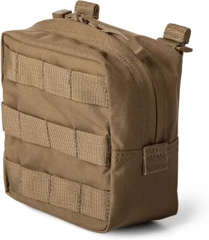 5.11 Tactical Molle Pouch, 6" x 6" Storage Accessory for Bags, Backpacks & Duffels, Style 58713ABR