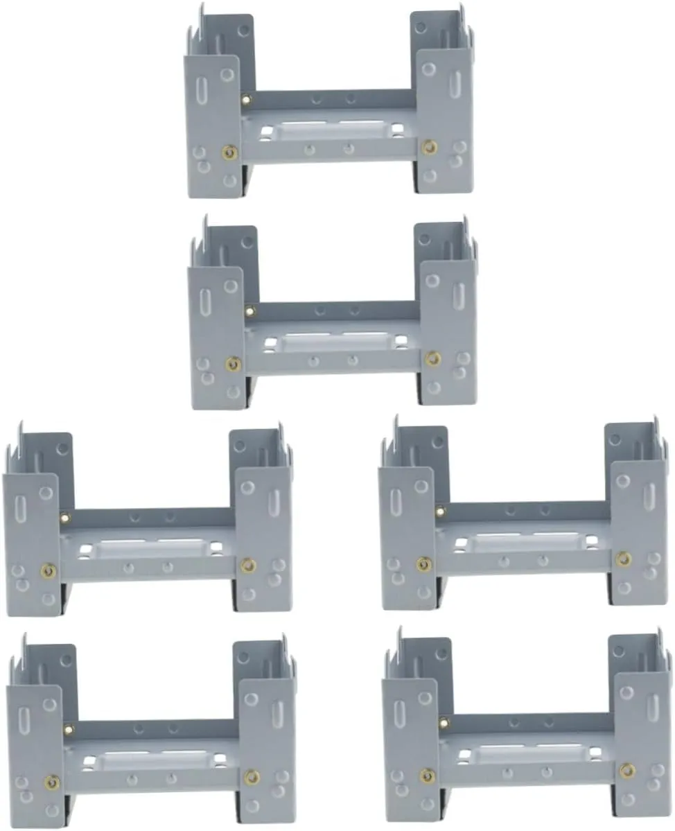 6 Pcs Folding Stove Burnerket Mini Camp Camping Foldable Backpacfolding Wood Burning Stove/Sier/9.8 * 7.5Cm
