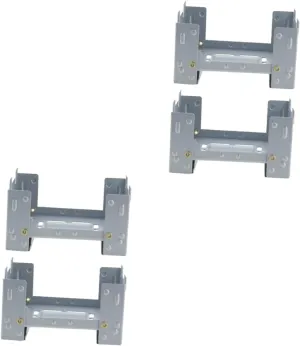 6 Pcs Folding Stove Mini Camp Camping Foldable Backpacfolding Wood Burning Burnerket Stove/Sier/9.8 * 7.5Cm