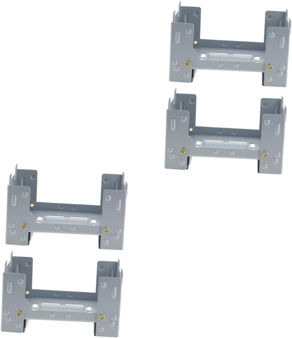 6 Pcs Folding Stove Mini Camp Camping Foldable Backpacfolding Wood Burning Burnerket Stove/Sier/9.8 * 7.5Cm