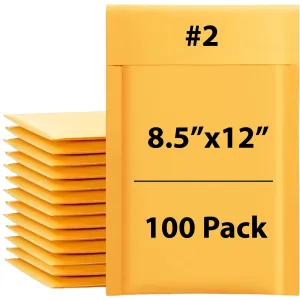 8.5X12 inches Kraft Bubble Mailer #2 Shipping Envelopes