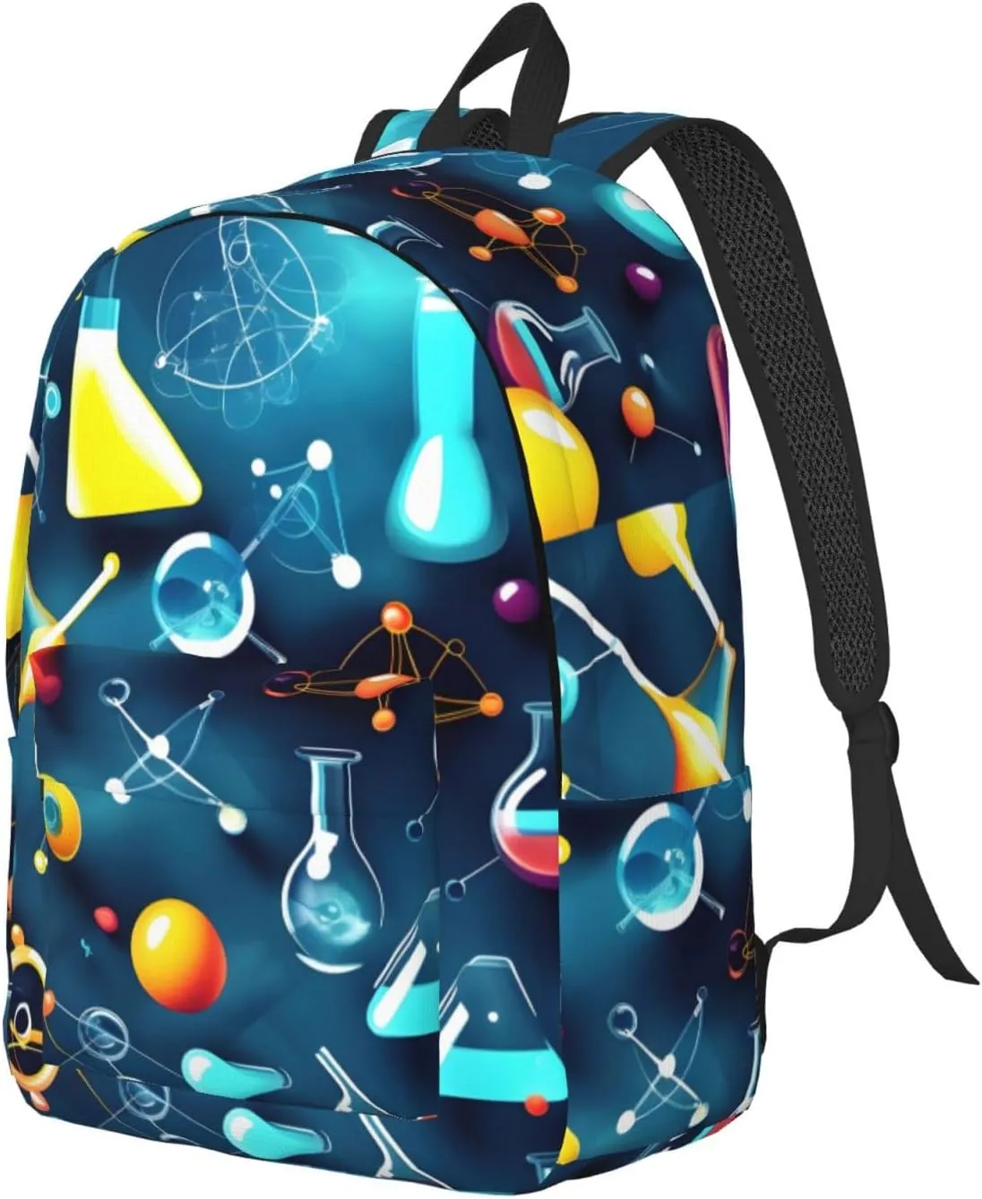 Abstract Science Chemistry Canvas Casual Lightweight Duffel Bag, Fashion Duffel Bag, Casual Daypack, Unisex Travel Backpack