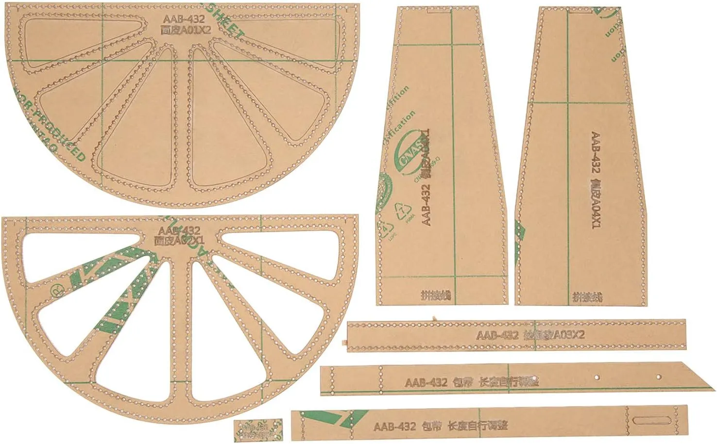 Acrylic Shoulder Bag Pattern Stencil Template Clear Leather Hand Craft Tool for Single Shoulder Bags