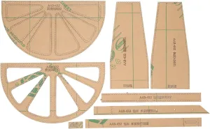 Acrylic Shoulder Bag Pattern Stencil Template Clear Leather Hand Craft Tool for Single Shoulder Bags