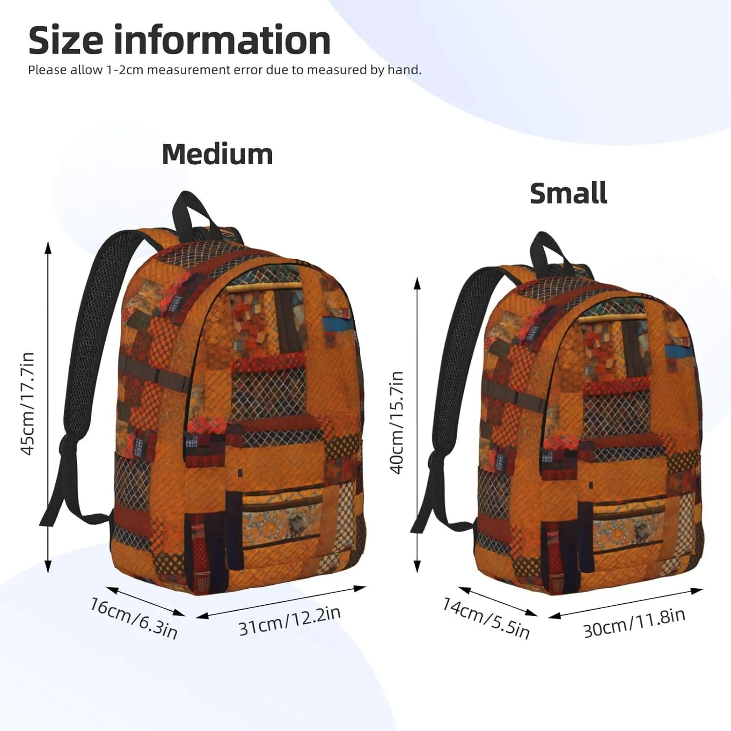 African Textile Patchwork print Large Laptop Backpack for Women, Work Business Backpacks College Bookbag for School