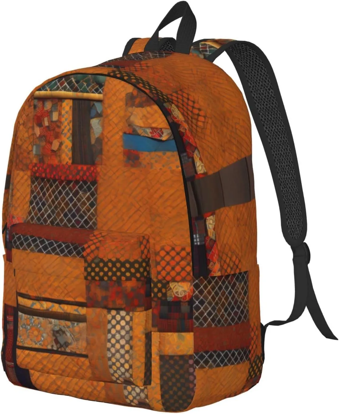 African Textile Patchwork print Large Laptop Backpack for Women, Work Business Backpacks College Bookbag for School