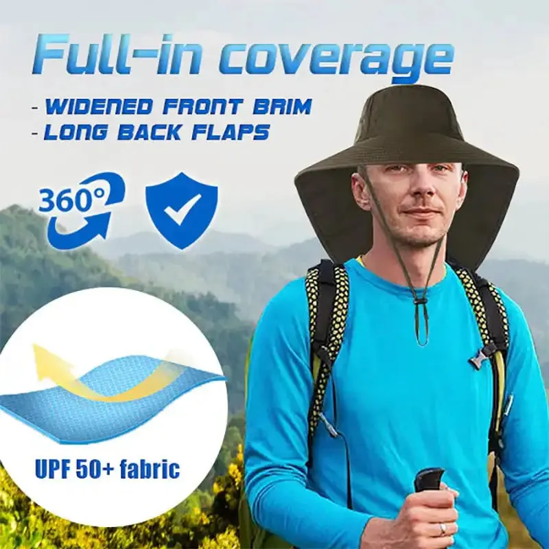 All-Round Protective Outdoor Hat Fisherman Hat Breathable Travel High Appearance Level Sun Hat Full Sun Protection UV Protection