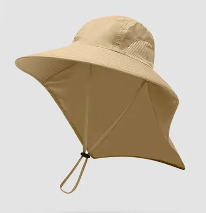 All-Round Protective Outdoor Hat Fisherman Hat Breathable Travel High Appearance Level Sun Hat Full Sun Protection UV Protection