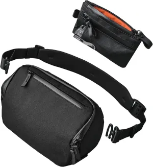 ALPAKA Vertex Pouch and Zip Pouch Pro - All-in-One Sling Bag, EDC Pouch, and Desk Caddy - Fits an iPad Mini, Headphones, and More - Minimalism Zipper Wallet - RFID Blocking ID Card Holder