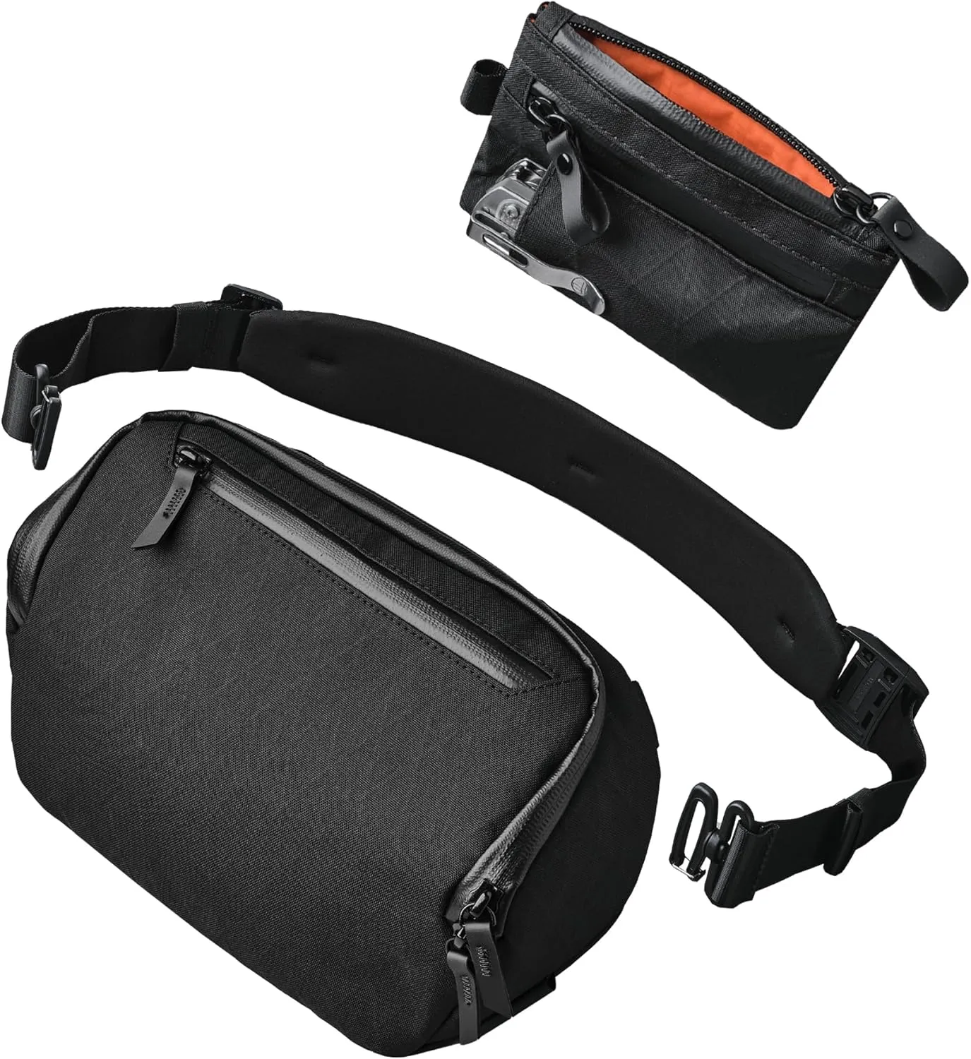 ALPAKA Vertex Pouch and Zip Pouch Pro - All-in-One Sling Bag, EDC Pouch, and Desk Caddy - Fits an iPad Mini, Headphones, and More - Minimalism Zipper Wallet - RFID Blocking ID Card Holder