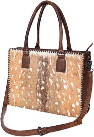 American Darling Briefcase Hair on Genuine Leather Western Women Bag Handbag | Briefcase Bag | Briefcase for Women | Cute Briefcase Bag | Laptop Briefcase Bag