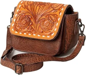 American Darling Cross Body Hand Tooled Genuine Leather Western Women Bag Handbag Purse | Crossbody Bag for Women | Cute Crossbody Bag | Crossbody Purse