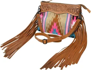 American Darling Cross Body Hand Tooled Saddle Blanket Genuine Leather Western Women Bag Handbag Purse | Crossbody Bag for Women | Cute Crossbody Bag | Crossbody Purse