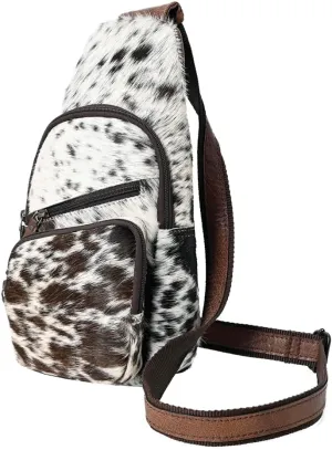 American Darling Sling Hand Tooled Hair-On Genuine Leather women bag western handbag purse