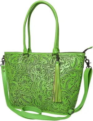 American Darling Tote Hand Tooled Genuine Leather Women Bag Western Handbag Purse | Western Tote Bag | Travel Tote Bags