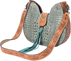 American Darling Tote Saddle Blanket Genuine Leather Western Women Bag Handbag Purse | Western Tote Bag | Travel Tote Bags | College Tote Bag | Casual Tote Bag | 12in (H) X 16in (W) X 5in (D)
