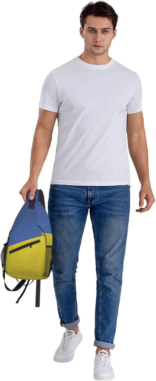 AMRANDOM Sling Bag Multipurpose Chest Crossbody with Adjustable Strap Outdoor Backpack