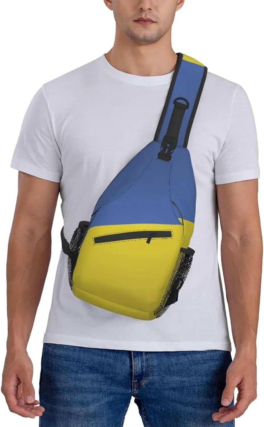 AMRANDOM Sling Bag Multipurpose Chest Crossbody with Adjustable Strap Outdoor Backpack
