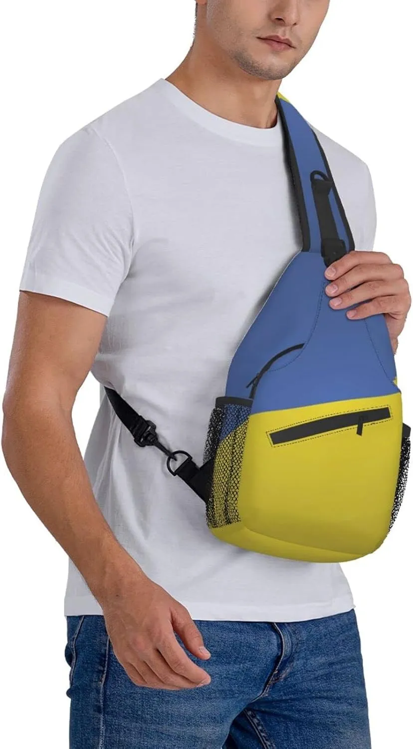 AMRANDOM Sling Bag Multipurpose Chest Crossbody with Adjustable Strap Outdoor Backpack