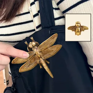 And I Think to Myself What a Wonderful World - Love Dragonfly - Personalized Dragonfly Acrylic Enamel Pin