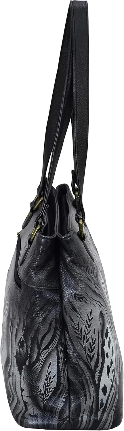 Anna by Anuschka Satchel Shoulder Handbag - Genuine Leather