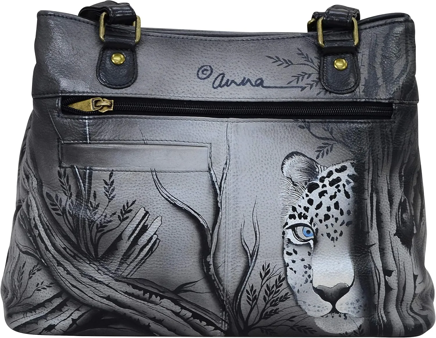 Anna by Anuschka Satchel Shoulder Handbag - Genuine Leather