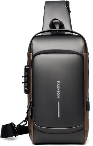 Anti-theft Chest Bag Business Shoulder Bags Satchel Bag with USB