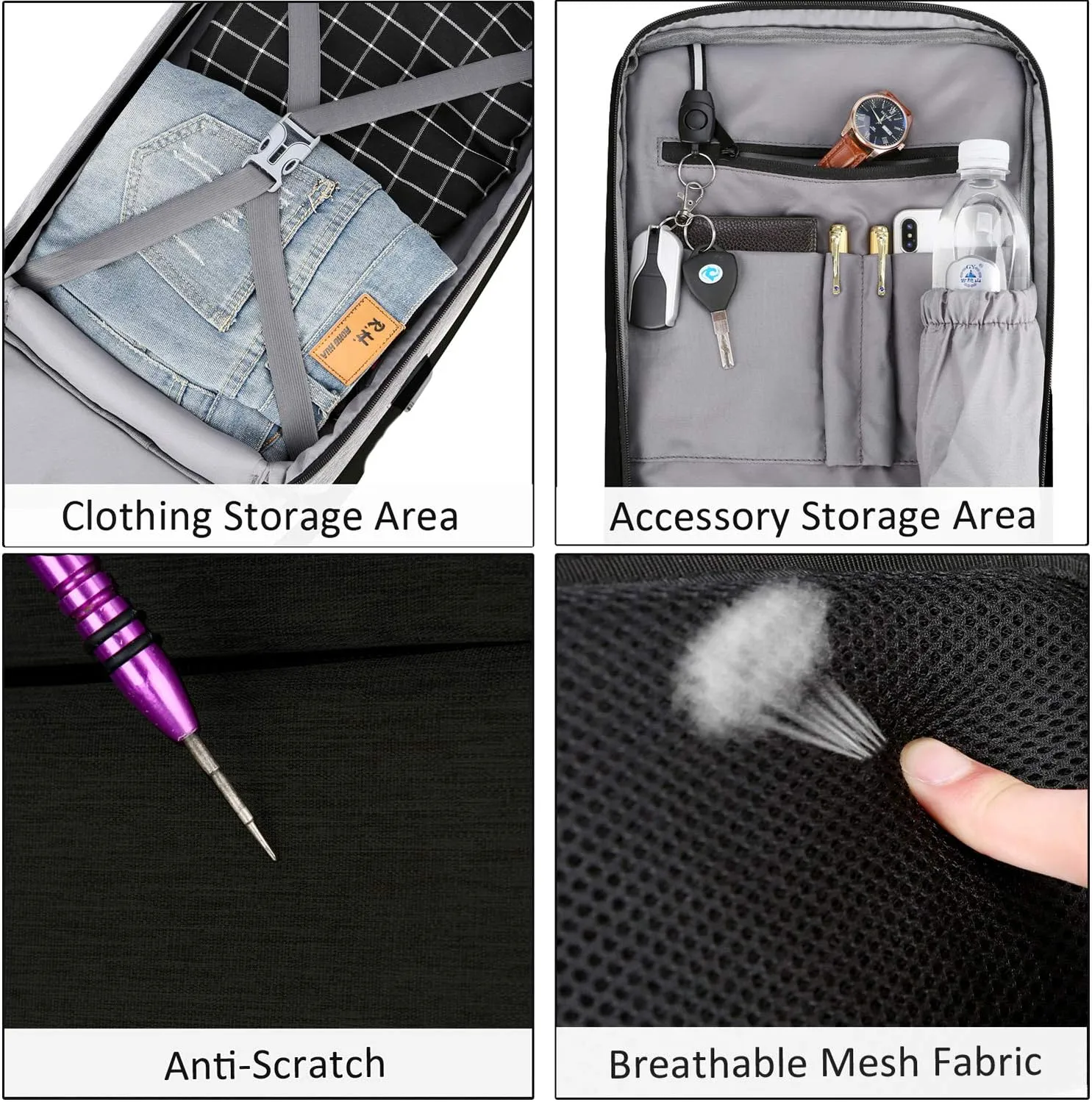 Anti-theft Laptop Backpack Business Bags with USB Charging Port A3