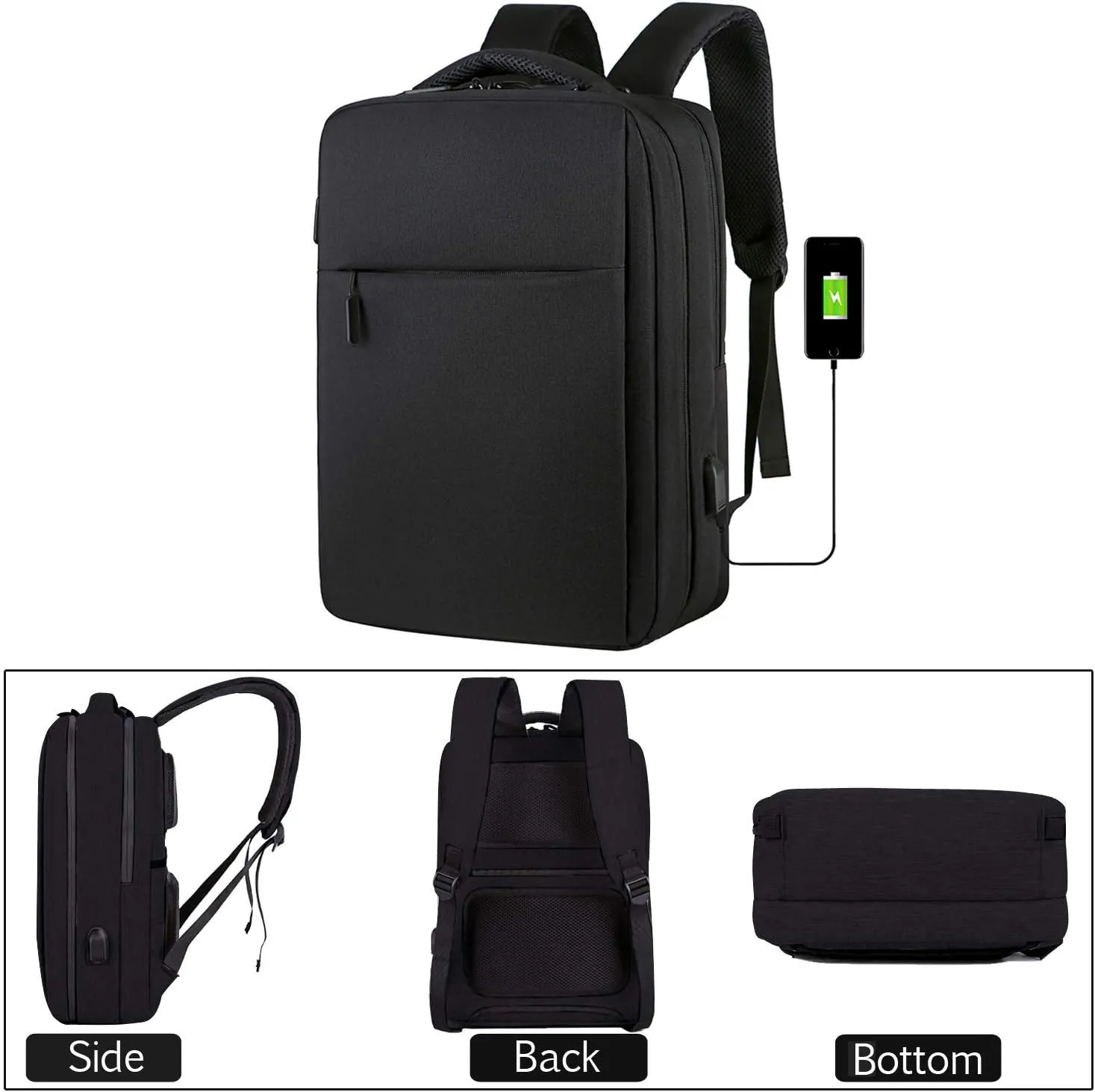 Anti-theft Laptop Backpack Business Bags with USB Charging Port A3