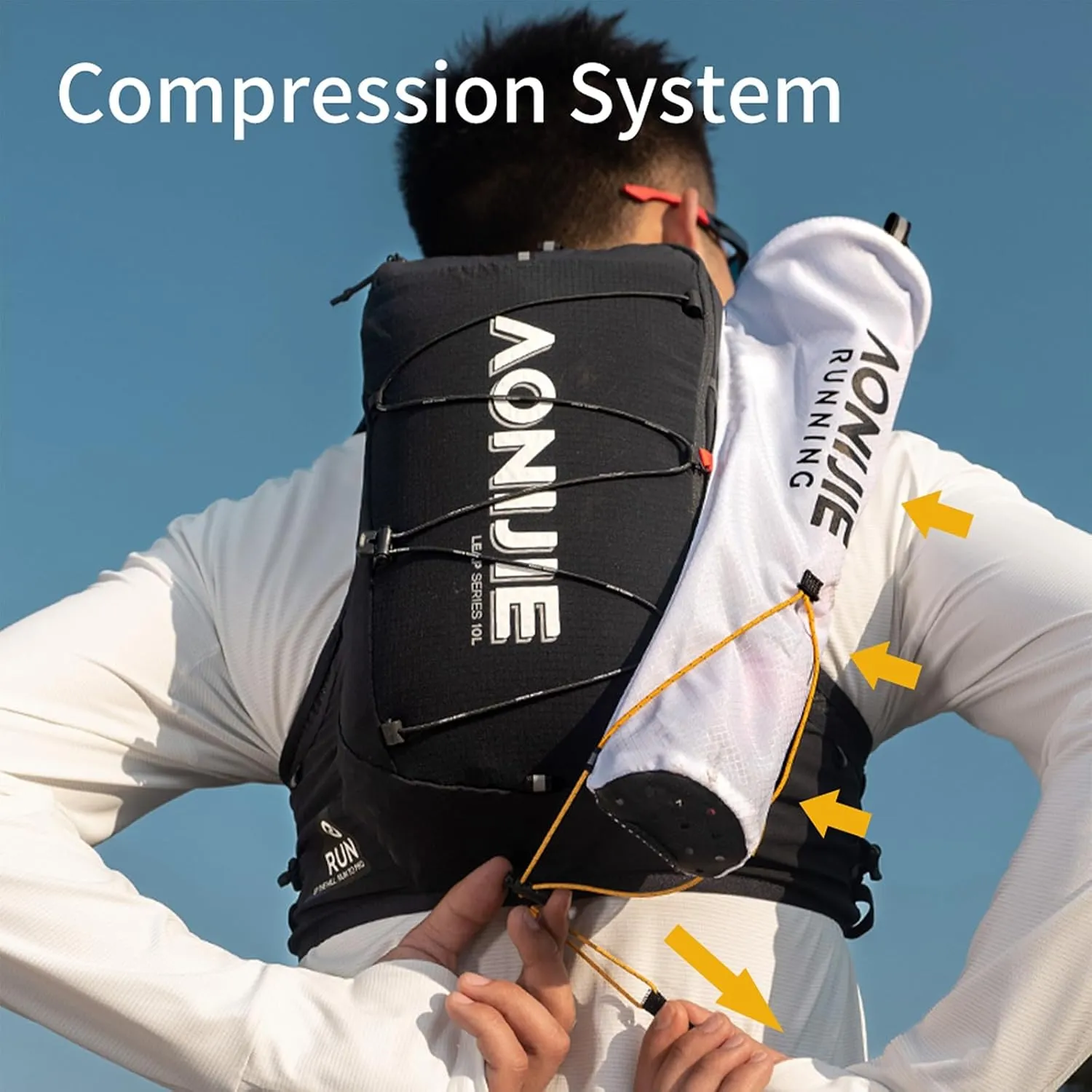 AONIJIE Trekking Pole Pouch Waterproof Hiking Poles Storage Bag for Backpacks & Running Vests Lightweight