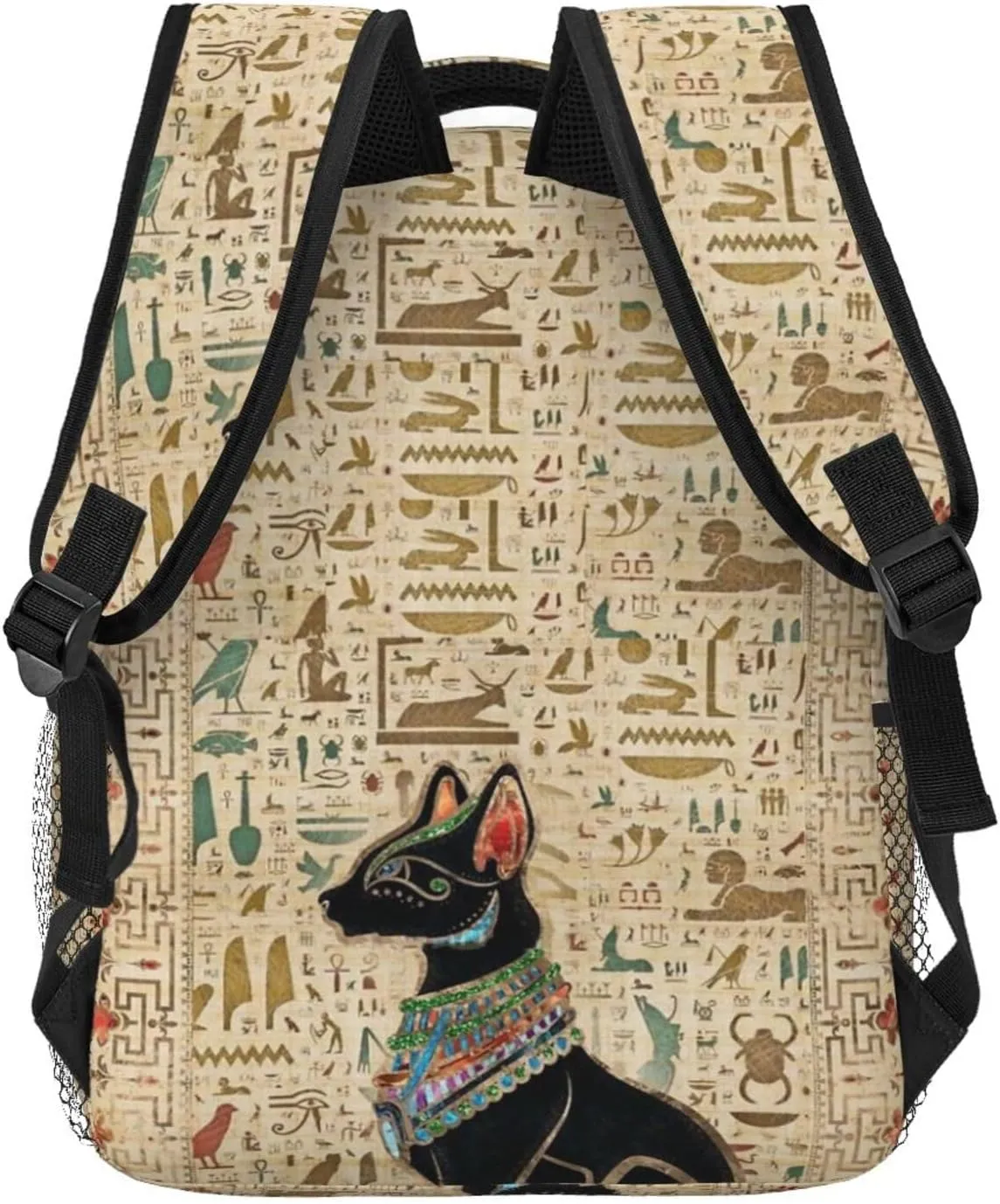 ASYG Egyptian Backpack Hieroglyphics Laptop Backpack Ancient Egytp Tablet Travel Bag Egypt Bag