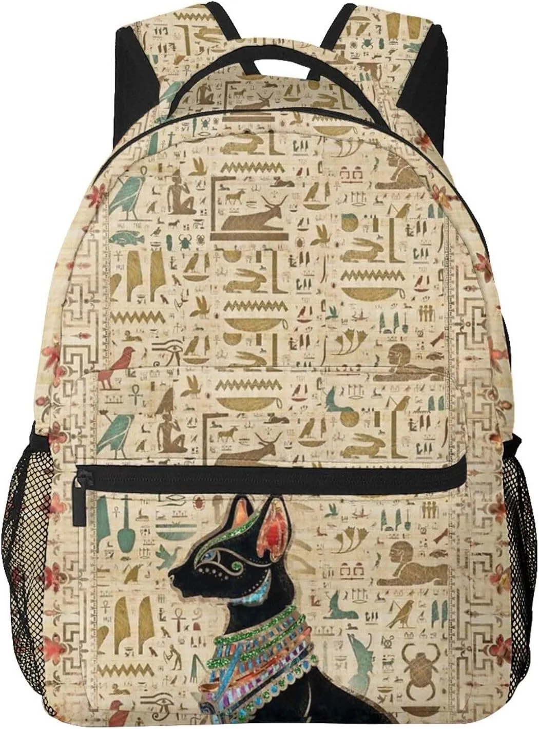 ASYG Egyptian Backpack Hieroglyphics Laptop Backpack Ancient Egytp Tablet Travel Bag Egypt Bag