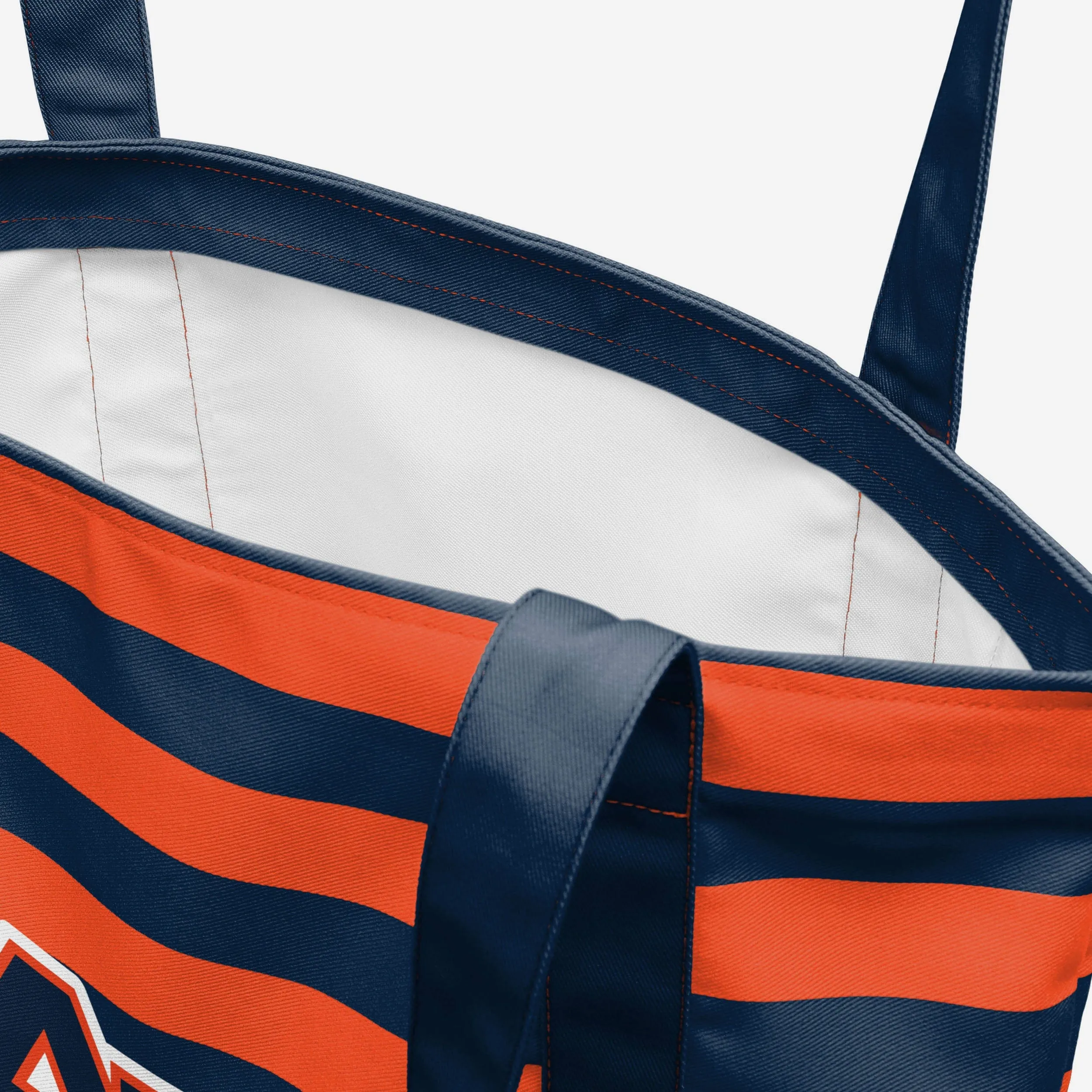 Auburn Tigers Team Stripe Canvas Tote Bag
