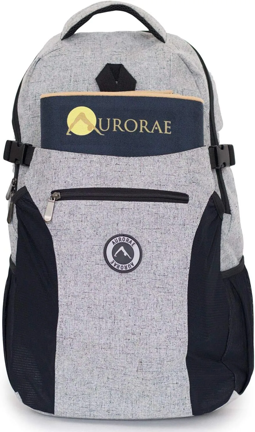 Aurorae Synergy Foldable On-the-Go Travel Yoga,Gym/Exercise Mat for Yogis on the Move with Integrated Microfiber Towel and Anti-Slip Patented 2-in-1 Technology. No Odor and No Bunching