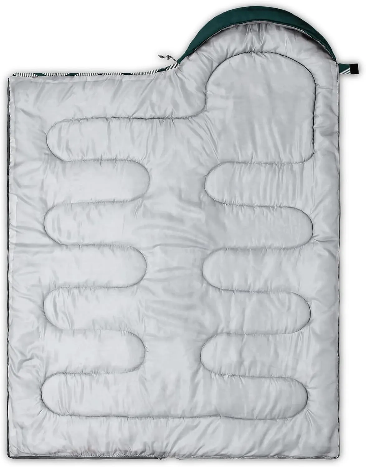 Axolotl Black and Grey Sleeping Bag for Adults,Stripe Camping Bag,3 Season Warm Cool Weather Backpacking Bag,Waterproof Portable Sleeping Bag with Compression Sack for Camping Hiking Outdoor Travel