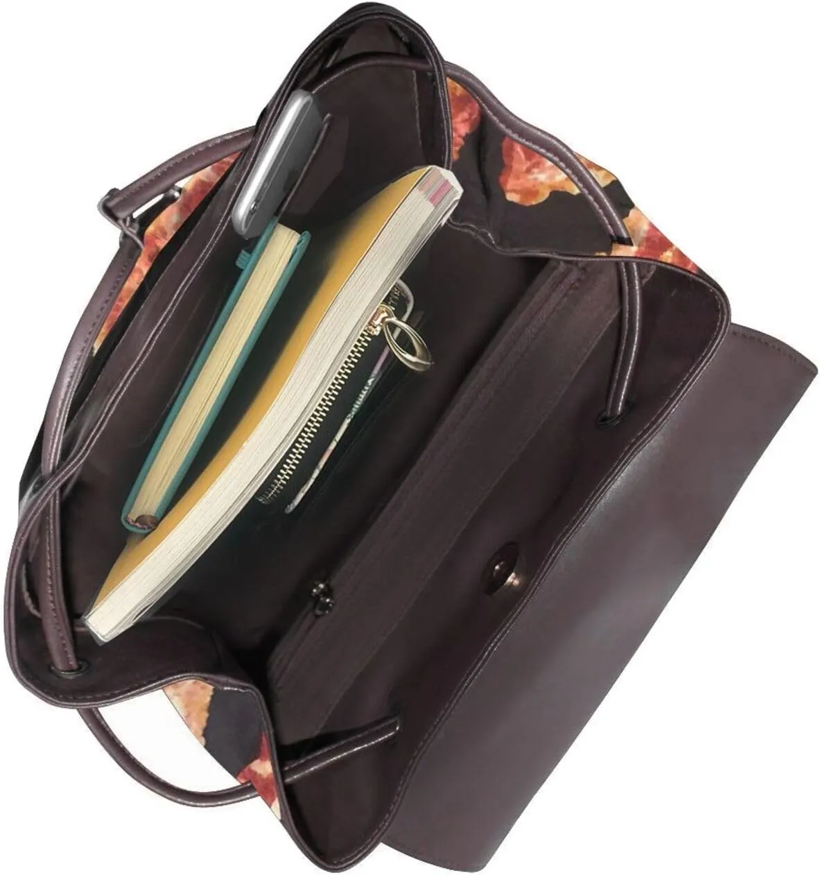 Bacon printing Backpack Purse for Women Men Large Womens Backpack Leather Travel Casual Daypack Fashion Backpack Purse Designer Ladies Shoulder Bags
