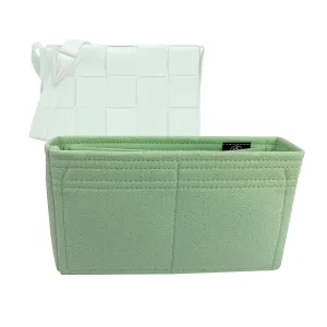 Bag Organizer for Bottega Veneta Cassette Bag - Premium Felt Purse Handbag Insert Liner Shaper (Handmade) Soft Structure Support