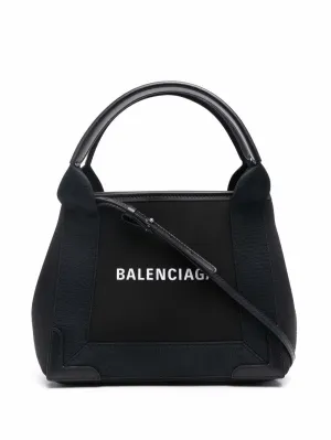 BALENCIAGA Navy Blue Mini Handbag Basket